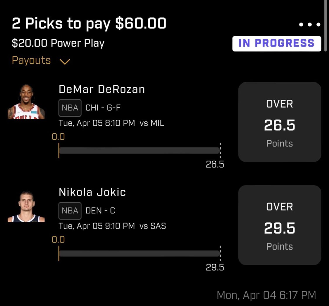 annonparlays's tweet photo. 🚨Free Play for Prize Picks 🚨

We like the matchup for both ⭐️’s
Hit the like button if your tailing ⏬🔥😈

#GamblingTwitter  #PrizePicksNBA #Playerprops https://t.co/tQJklJe4dG