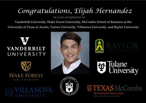Congratulations Elijah Hernandez on all your acceptances!!Well done!!! <a href="/PSJAISD/">PSJA ISD</a> <a href="/PSJANORTHECHS/">RAIDER NATION</a> <a href="/advisorcgarcia/">PSJA CTS</a>