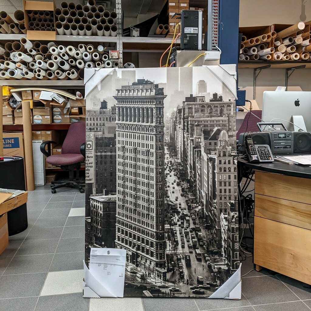 marvin_moore's tweet photo. Picked up a large canvass print from Image House. This is for my show at Trinity Gallery in Saint John NB opening may 6th. "Gone Like Noise From a Street"
Image House did an outstanding job on this 35mm Tri-X negative blown up to 54inches! https://t.co/AUDJzxRnO8 https://t.co/QTdKbBWAI2