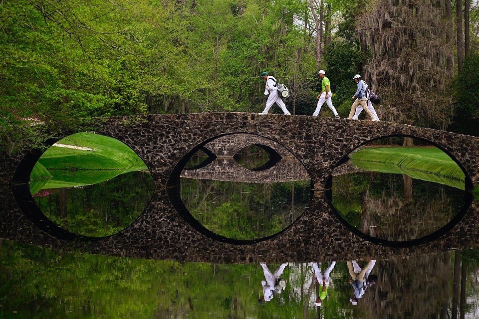 brysondech's tweet image. The Masters. 

Played 9 with the US Amateur Champion @jamespiot1. Great game and bright future.