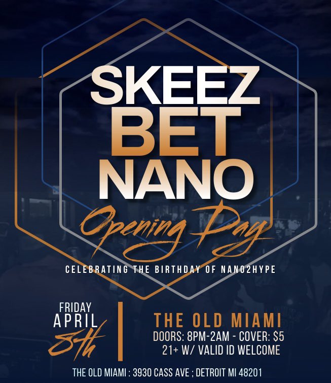 I’ll be celebrating my birthday this Friday with <a href="/djskeez313/">🇵🇸 Skeez 🇵🇸</a> &amp; <a href="/djbet/">DJ Bet</a> at The Old Miami Detroit… if your in the area slide through!!