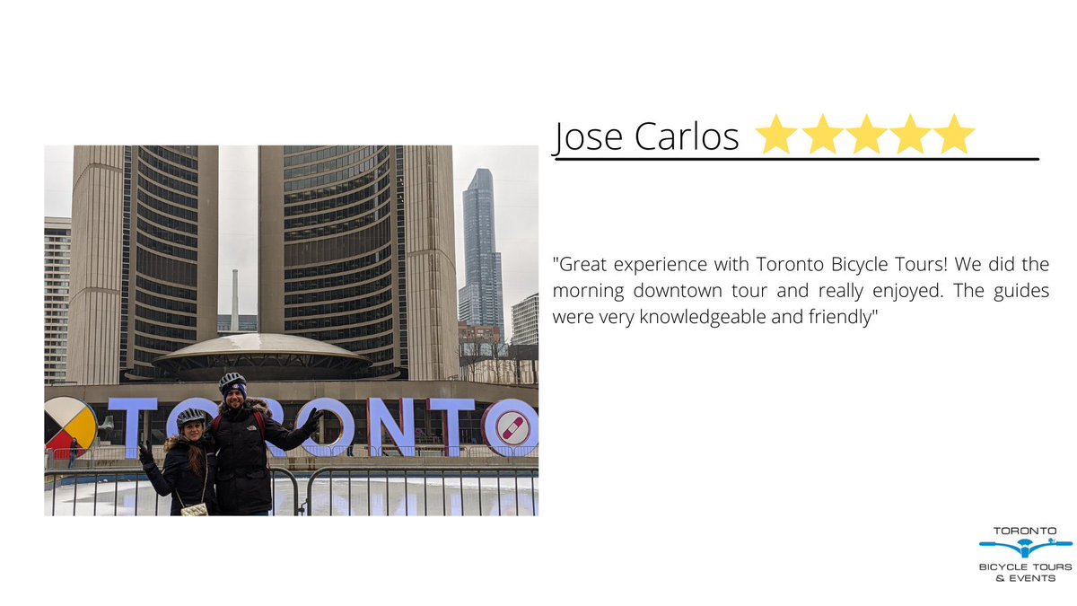 Thank you for choosing us as your Toronto tour provider 🚴 

#downtowntoronto #torontocycling #activeTO