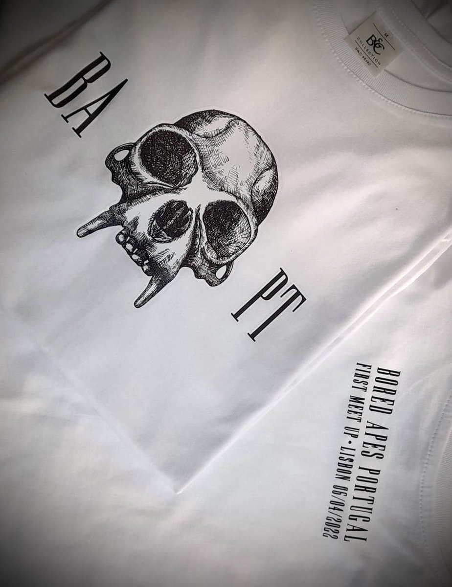 Did we mention we will have our first piece of merch at tomorrow’s meet up? 👀 (very limited quantities) #ApesTogetherStrong 🦍 🇵🇹