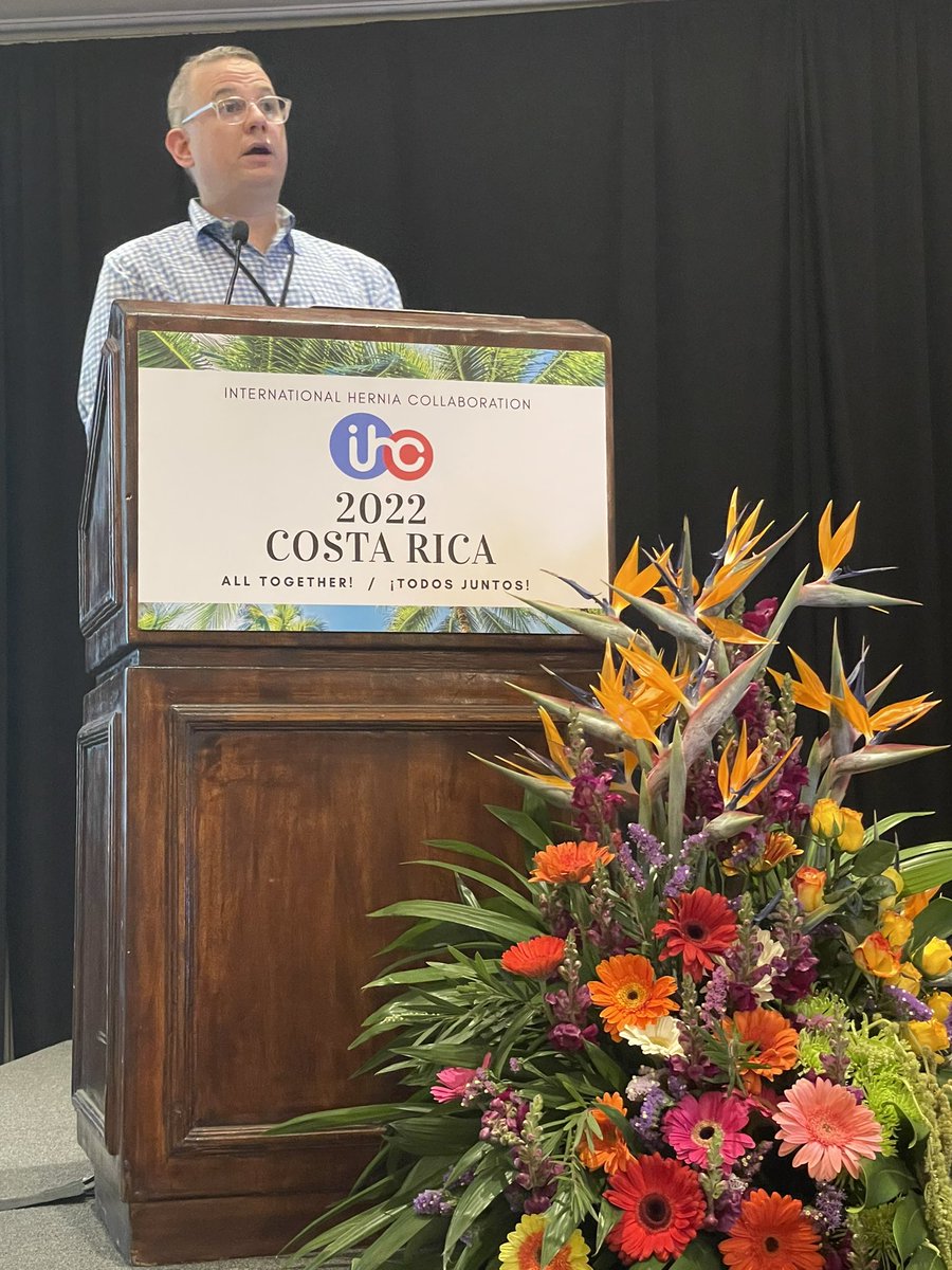 Herniadoc's tweet photo. Next up: unique ventral hernias session. @flavio_malcher talking about #corehealth among our patients @IHC_hernia .
Could you believe how much better it would be if we were able to restore core health by approaching #herniarepair holistically to include core health?
#IHC2022 https://t.co/eJCNw7bP7U