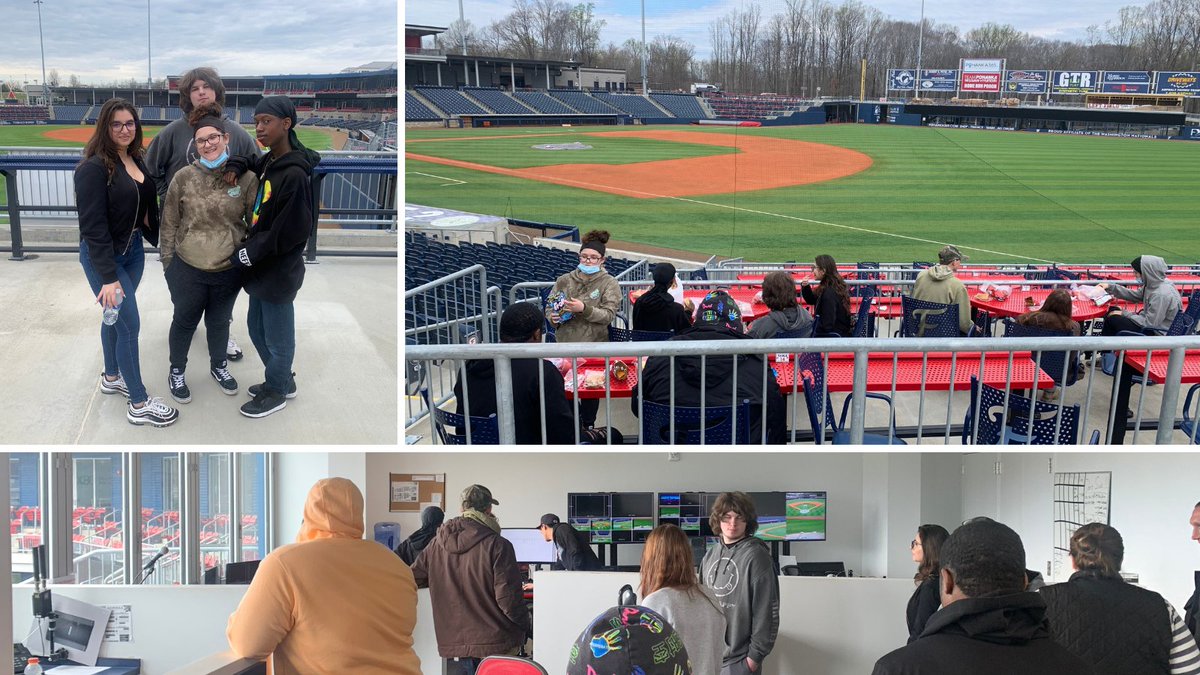 SCPSchools's tweet photo. Students from the @PhoenixCenterf1 took a field trip to @FXBGNats. They participated in a stadium tour, learned about front office internships, full-time positions and gameday employment opportunities. #PhoenixCenter #SCPSStrong https://t.co/9XBxlvHl7D