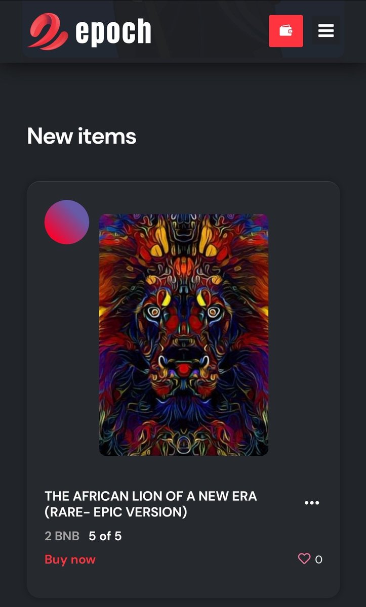 terry265's tweet photo. Hey Everyone. Come And Visit https://t.co/rvxYgM9p9e. The @EpochNFT   Marketplace From @essentialESC Team. Check Out 1 OF 5 Of My "AFRICAN LION OF A NEW ERA"#NFTs THAT WILL BE EVER MADE. 🔥🔥🔥🔥🔥🔥 @elonmusk #CRYPTO @cz_binance @CoinMarketCap @coingecko @LBank_Exchange 💎🎥🎬🏛 https://t.co/WrolKT2vDp