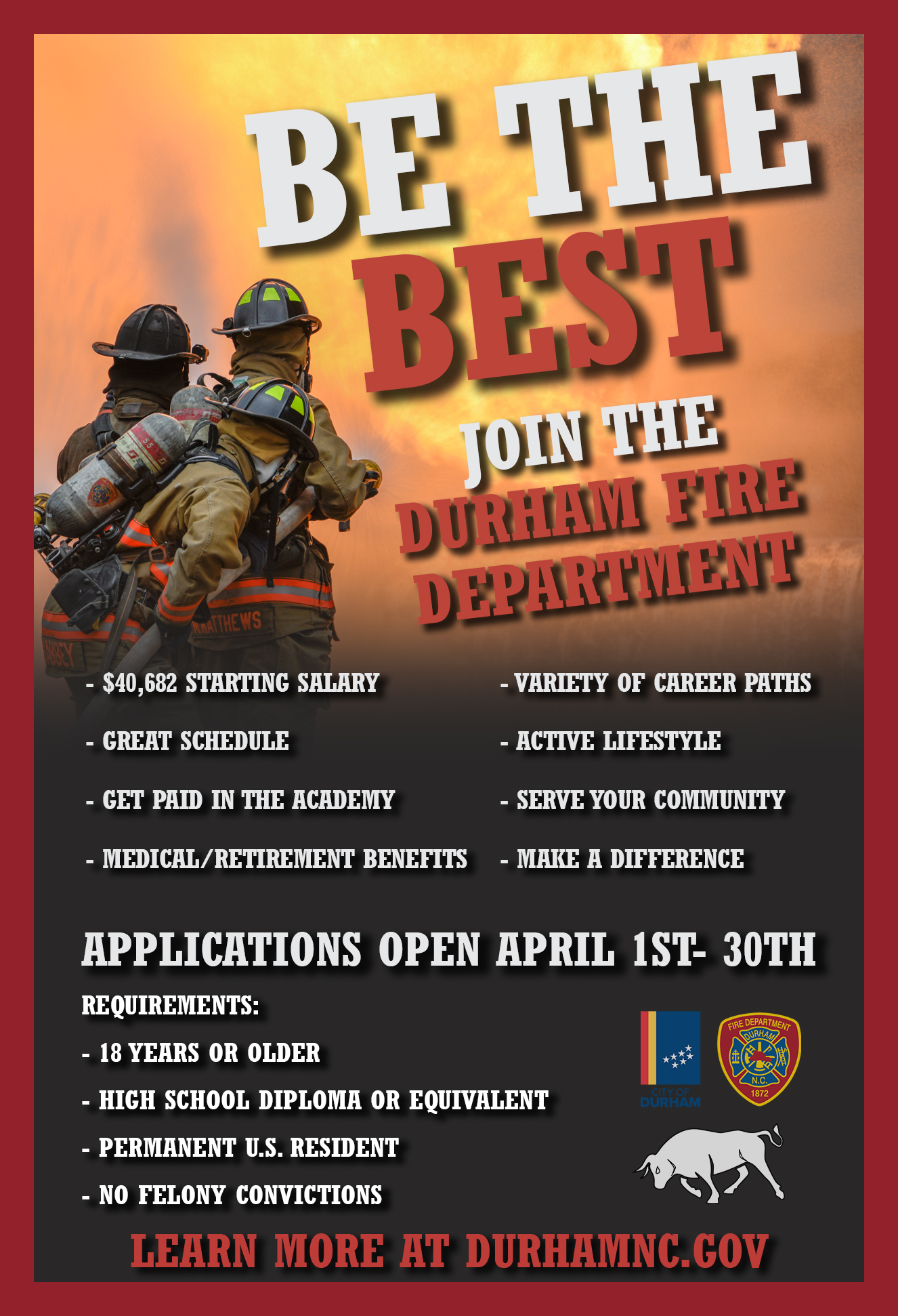Durham Fire Department on X: &ldquo;Do you have a passion for helping 