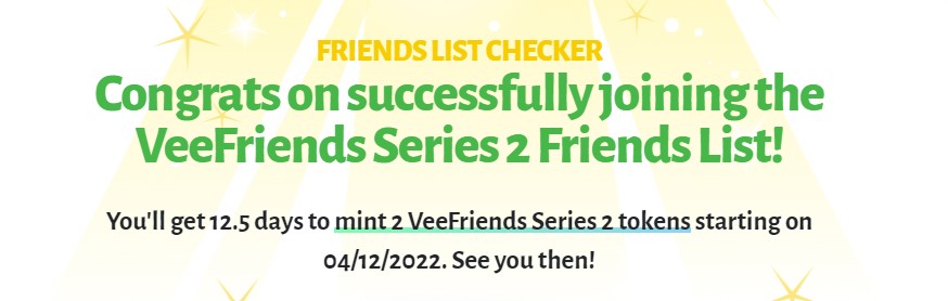 Deadeye_gg's tweet photo. I'm smiling from ear to ear, I look like a clown!!! 🤡

I hope everyone got what they wanted!! 💚

Cant wait to mint these next week. Thank you @garyvee and the entire @veefriends team for putting everything together so seamlessly.

#VVVVLBC #BookGames #NFT https://t.co/zODrhAKeqq