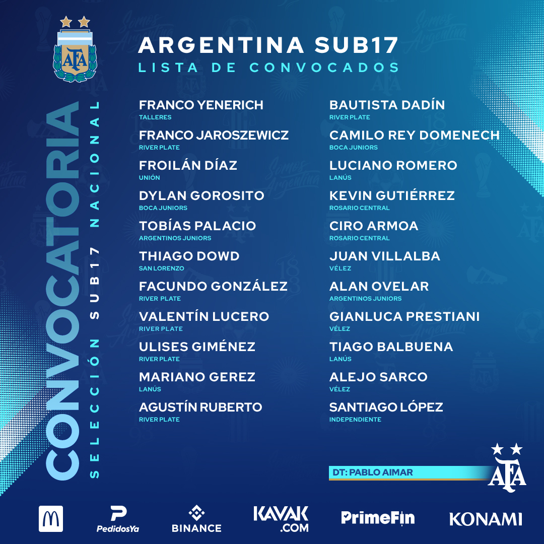 Argentina's tweet photo. #Sub17 Nuevo microciclo de entrenamientos en el Predio de Ezeiza 💙

🇦🇷 La preselección nacional afrontará cuatro jornadas de actividades antes de viajar a Francia para la disputa del @MFMontaigu 🏆

📝 https://t.co/wiWRRtVVcF https://t.co/tOYo4kdBen