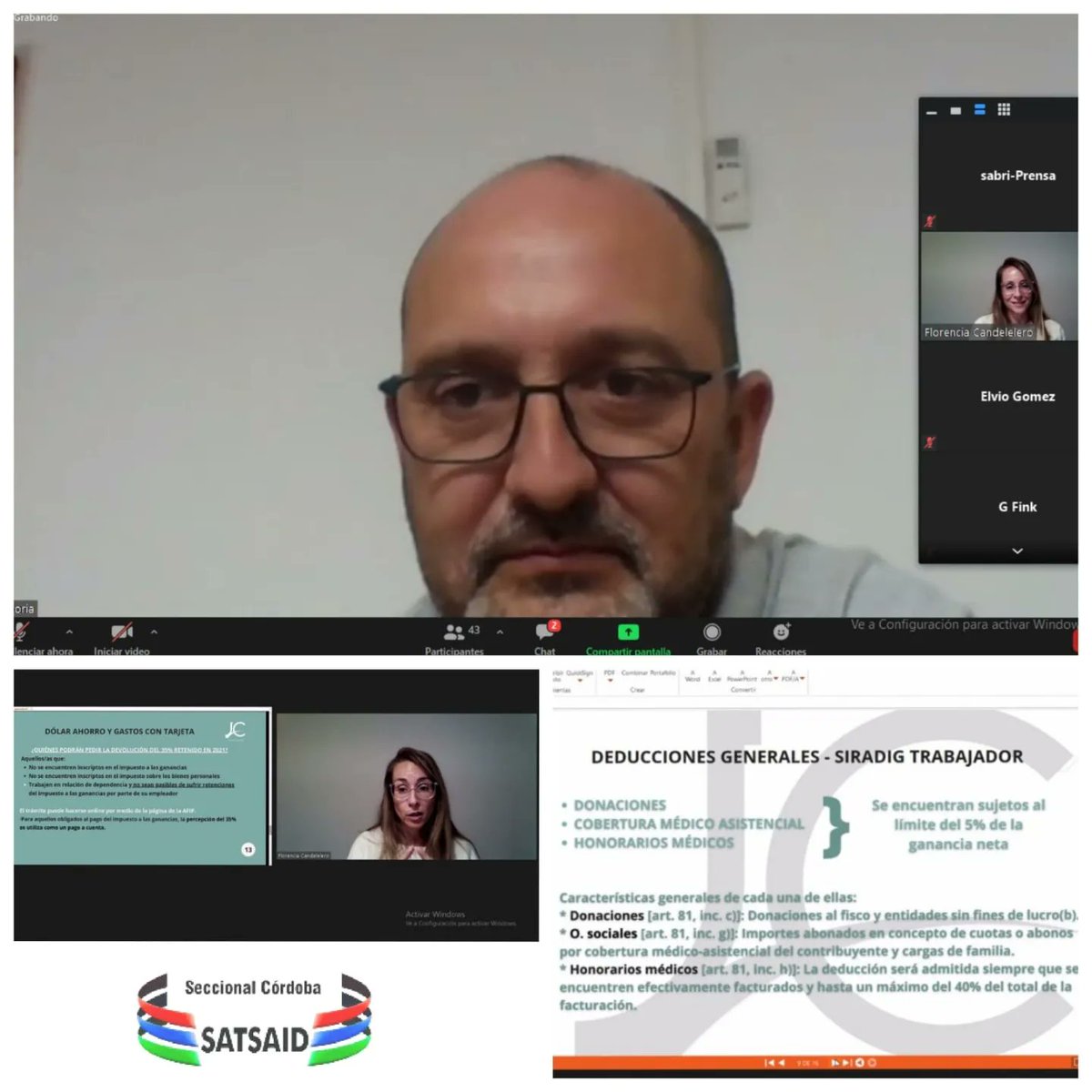 SATSAIDcordoba's tweet photo. El #SATSAIDCba generó un espacio de capacitación 🤓🧐📒🖊️📝 abierto para compañeros/as a través de la modalidad virtual, para tratar las implicancias del impuesto a las ganancias para trabajadores/as en relación de dependencia.
#ImpuestoaLasGanancias
#SATSAIDCbaTeInforma 🎙️💻👩🏼💻 https://t.co/eaXAa8EH9t
