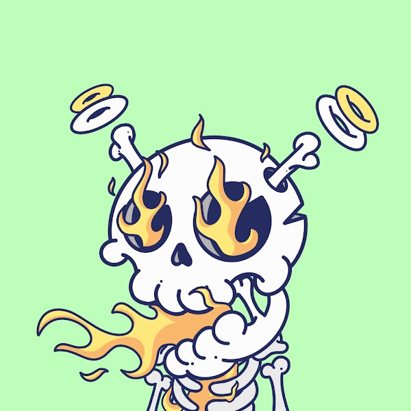 I am so honored to be the new owner of the rarest quirkie! Fire skull, welcome home ser❤️ 💯💯 <a href="/quirkiesnft/">Quirkies</a> @jpgPapiii #quirkies #QuirkQuirk