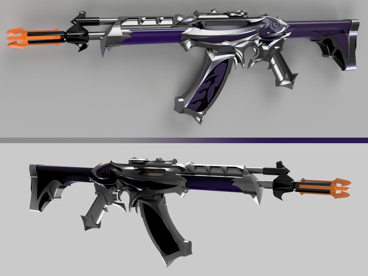 #ReaverVandal #3DModel is complete! Wrapping up the printing now, should be complete by tomorrow. This is the downhill on the roller coaster folks, put your hands up, it's gonna be a wild ride! 1 week until the deadline! #Valorant #Fusion360 #props #propmaking #FredCosplay22