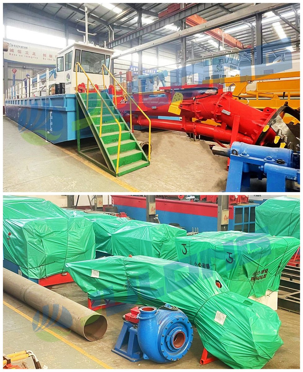 12inch 1200 m³/h cutter suction dreder ready to ship. JULONG dredgers are of modular structure which is convenient for disassembly and transportation. If you will need dredgers，pls let me know. Email：luchi@trust-sun.com Whatsapp：+8615264612716 #cuttersuctiondredger