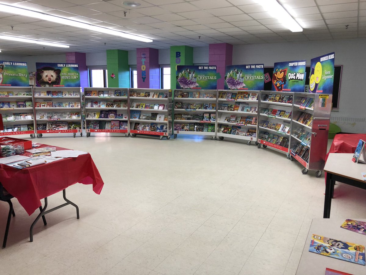 Excited to have Scholastic book fair back in the school this week.    Some of the kids have never had this experience.  A little bit of normal coming  back.