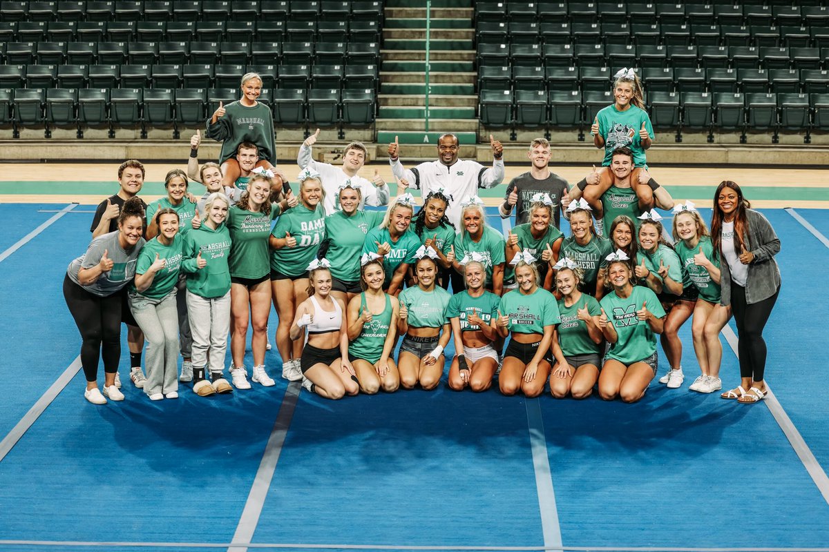 Enjoyed visiting with ⁦<a href="/MarshallUCheer/">Marshall University Cheerleading</a>⁩ tonight! Wishing them all the best as they head off to National’s! Go make ⁦<a href="/marshallu/">Marshall University</a>⁩ proud! “You’re prepared, you’re ready, all you have to do is go be you!”  #GoHerd