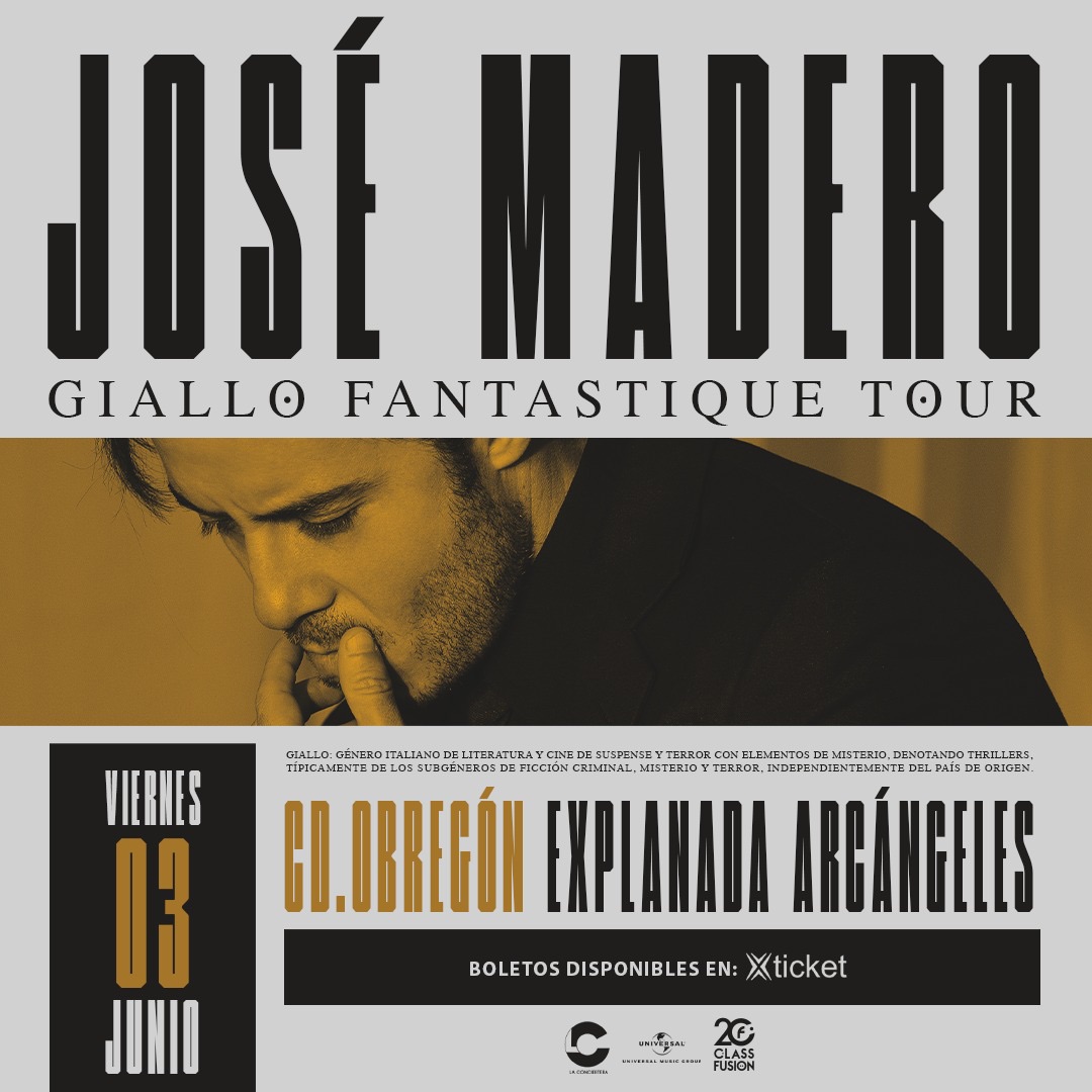 jose_madero's tweet photo. CD OBREGÓN!! #GialloFantastiqueTour el viernes 3 de junio. Boletos: https://t.co/BVMlvaw5tW https://t.co/qHWNch2cvV