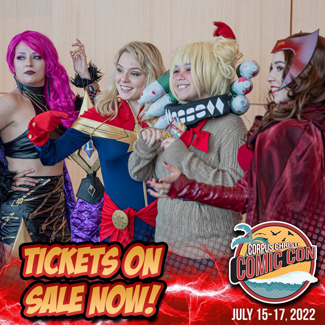 You DO NOT want to miss Corpus Christi Comic Con 2022! There are several BIG ANNOUNCEMENTS coming! Get your tickets now!! corpuschristicomiccon.com . . . . #CorpusChristiComicCon #C4TX22 #CorpusChristi