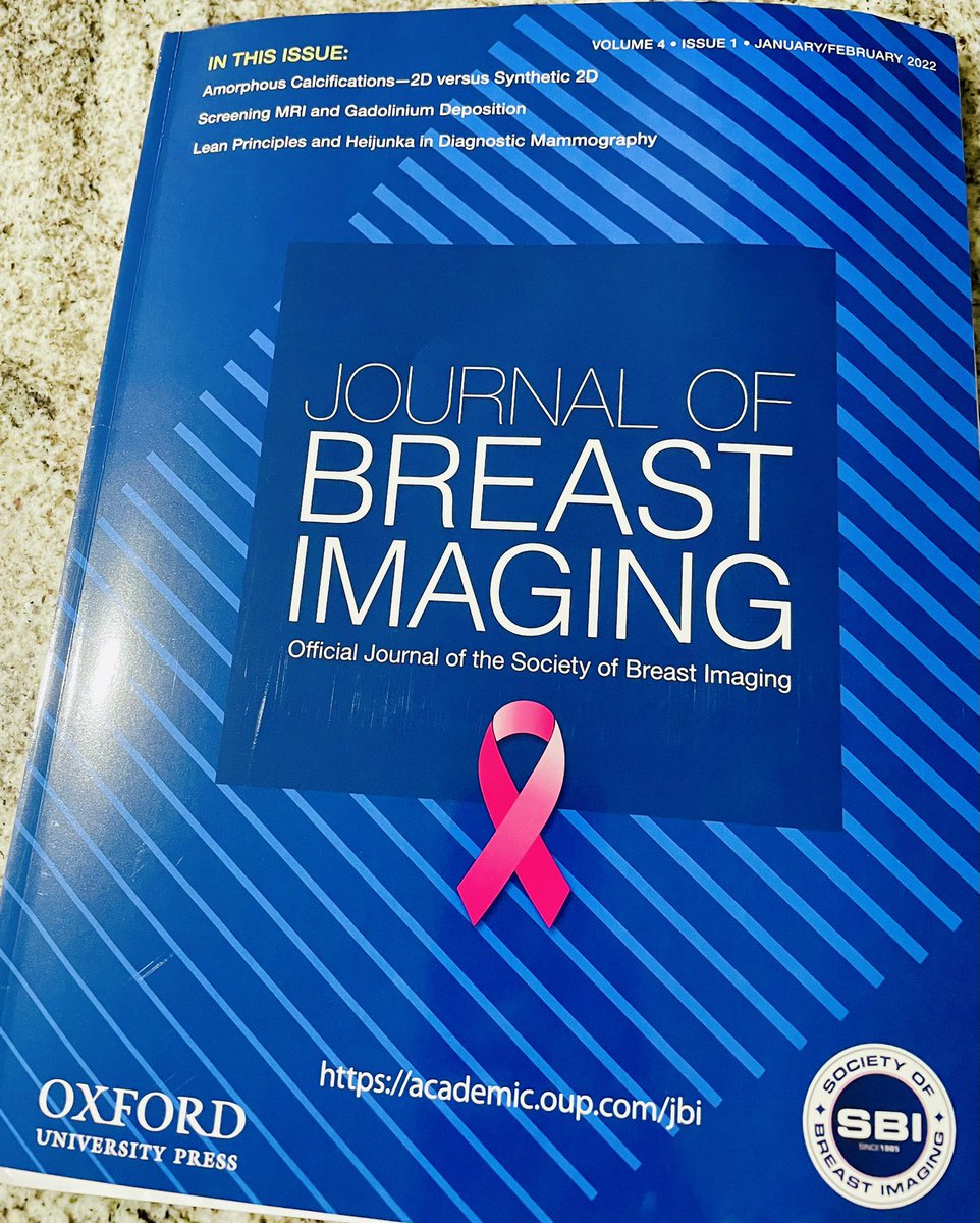 Latest @JBI_SBI 2022 issue has outstanding articles on #screening and a wealth of advice on career development. Perfect primer to @BreastImaging #SBIACR2022 in May! @SBIRFS @ACRYPS @ACRRFS Thanks to editors @JennHarveyMD @PeterEbyMD @alourenco_ana @mbmainiero @DrWendieBerg et al