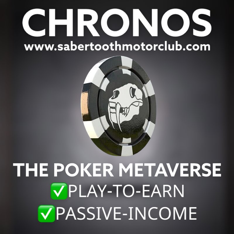 SabertoothPoker's tweet photo. SMC is building the only metaverse focused exclusively on P2E POKER!! NFT holders will earn SMC tokens by playing poker &amp; PASSIVE INCOME by renting their NFTs to other players without NFTs!

Join our Discord (link in bio) to mint Sabertooth NFTs on April 15th!

#NFT #PlayToEarn https://t.co/eaPQDHVDyK