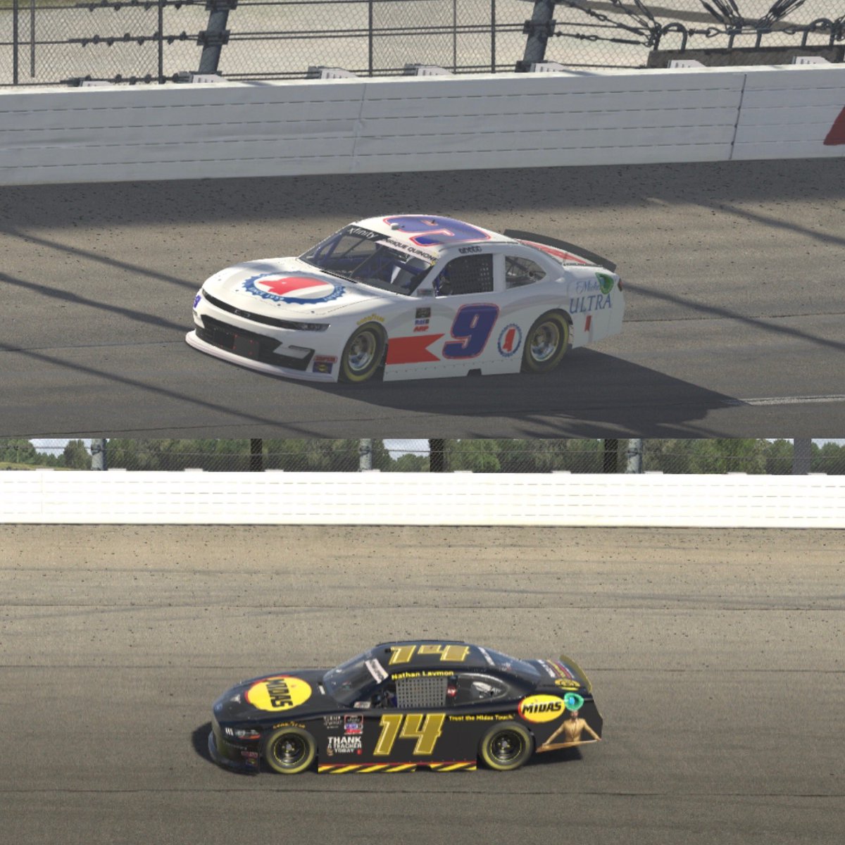 Race night in <a href="/TTdfwr/">Turn Down For What Iracing Series (TDFW)</a> Xfinity at Iowa

#9 <a href="/enriqueq20/">QDOGGZ2</a> 
#14 <a href="/CommandoGriff3/">Commando Griff3</a> 

Only 2 cars tonight

Catch <a href="/RickJamesTV/">Rick James</a> on twitch at 930!