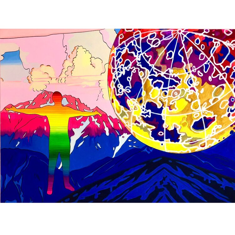 I am a NYC based psychedelic climate &amp; sci-fi artist. My art is inspired by human representations of the natural world throughout history, w/ lithographs, microscopic renderings, weather data &amp; heat maps. Outside of art, I work in clean energy, spec. in climate change mitigation.