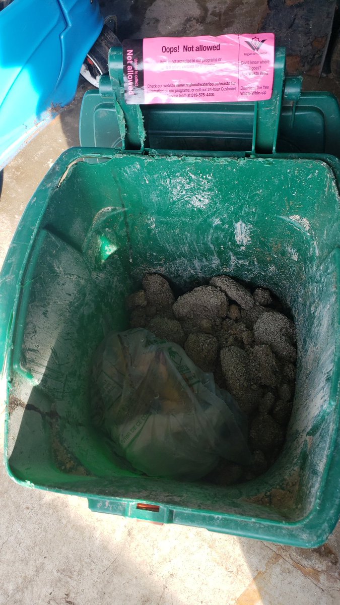AnthonyRalgreen's tweet photo. @WasteWR do you want to explain why this was not picked up? Food waste in compostable bags, cat litter? Left open all day for my neighbors to see because Some waste collected decided they didn't feel lifting this? You know it's only going to be twice as heavy next week. https://t.co/GoHkSdiGIq