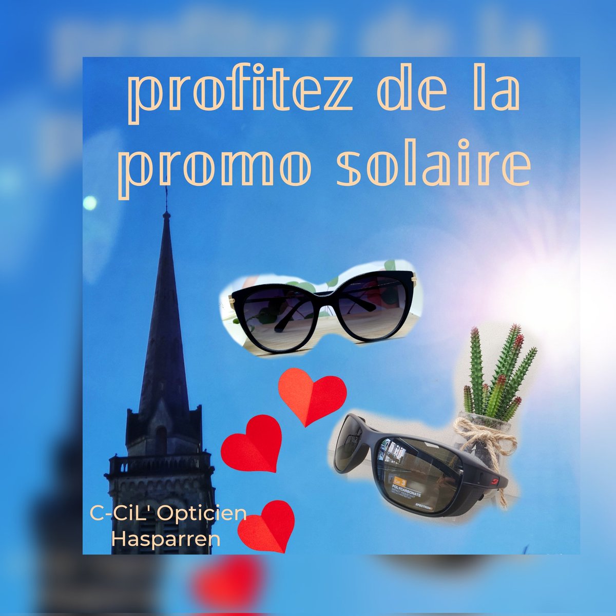 ccilopticien's tweet photo. 💥ℙ𝕣𝕠𝕞𝕠 𝕕𝕖 𝐏𝐚̄𝐪𝐮𝐞𝐬💥
     😎🥰😎🤩😎🙂
- 30% sur 𝕋𝕆𝕌𝕋𝔼𝕊 les ՏOᒪᗩIᖇᗴՏ 𝓳𝓾𝓼𝓺𝓾'𝓪𝓾 16 𝓐𝓿𝓻𝓲𝓵 2022
#protegezvosyeux #ccilopticien #opticienhasparren #lunettesdesoleil #polarisant #montagne #plage #opticien #hasparren #cecile #xexili #été #vacances https://t.co/HRhGyxdiFf