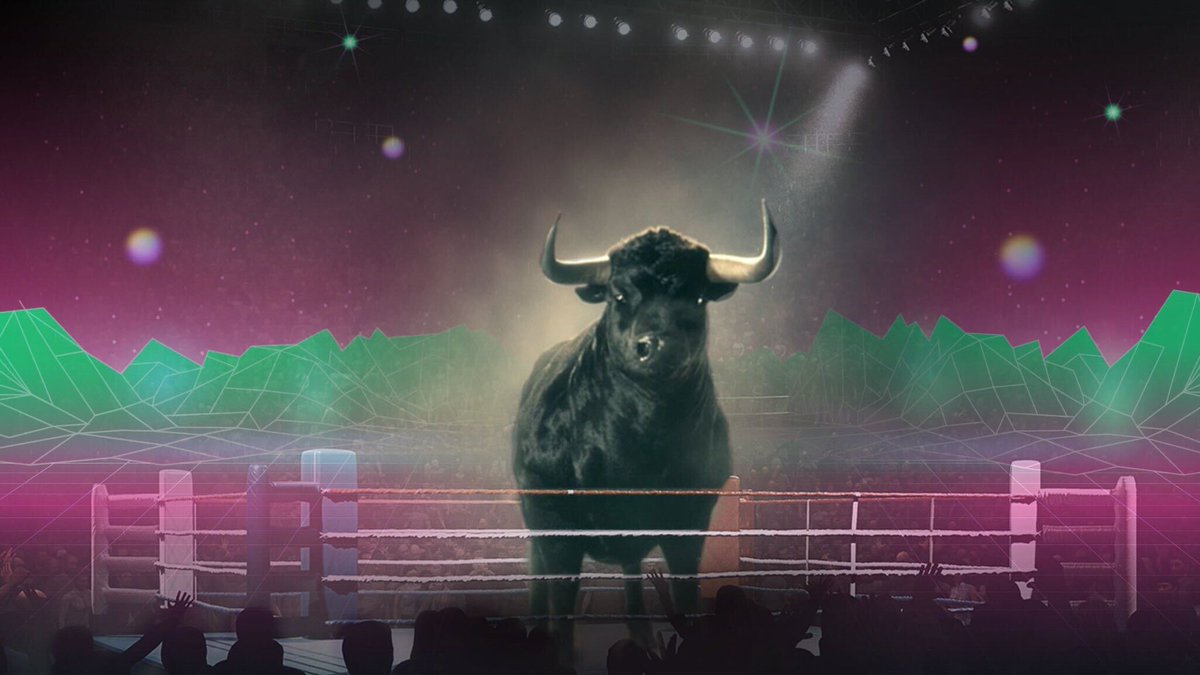 Bullish's tweet photo. We’re giving away 1 #BTC for the best #RideTheBull meme.

To enter, tweet your meme using the image below and include: #RideTheBull #Bitcoin2022 #ContestEntry 

No purchase necessary. Ends 4/9/22. Official rules: https://t.co/qvJ53Ns9Jb https://t.co/qjCgG3AhiF