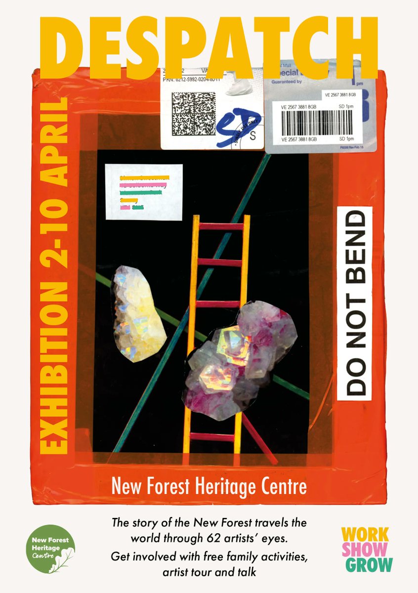 workshowgrow
DESPATCH exhibition opens 2 – 10 April 2022 at the @Newforestheritage centre.

Inspired by the New Forest landscape, rich history of the forest and archive at the heritage centre 21 WSG artists created works of art during our first residency  #workshowgrow