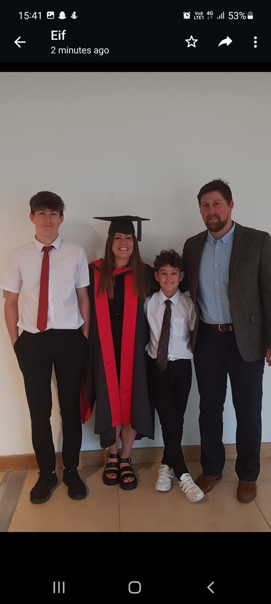 Graduation Day! What a brilliant experience, hoped I have shown my boys to always go after what you want 💙
