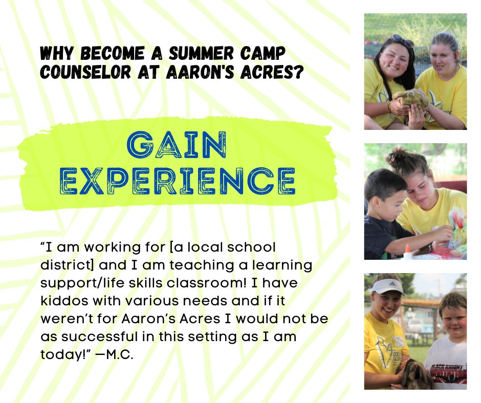 AaronsAcres's tweet photo. Apply today at https://t.co/5gWwOATUSh! #summercamp2022 https://t.co/MeXOg2Zbx2