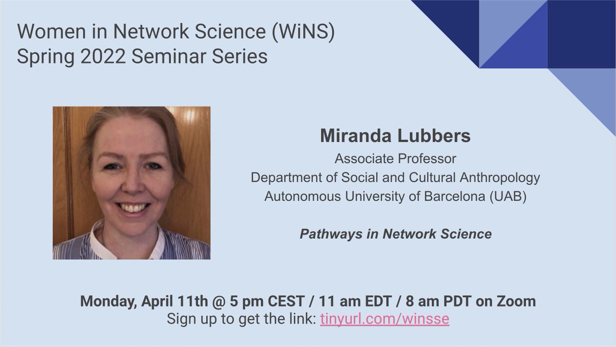 Women in Network Science (WiNS) Society tweet media