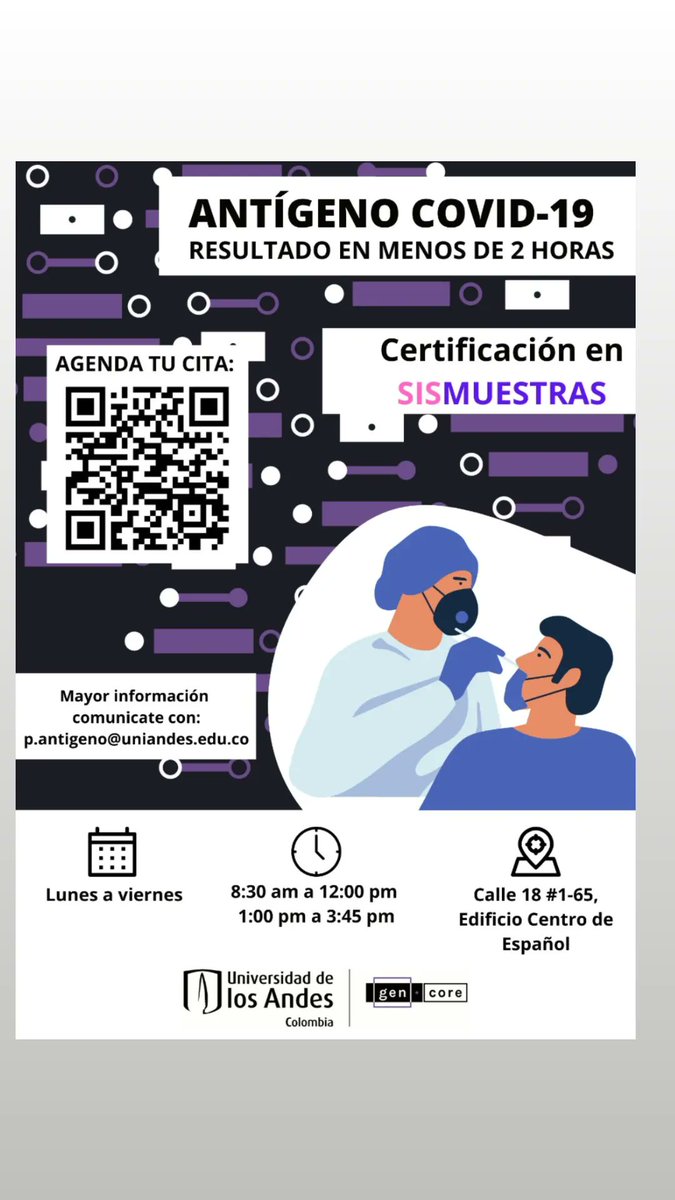 En <a href="/Uniandes/">Uniandes</a> estamos comprometidos con la salud de todos. El laboratorio Gencore ofrece a toda la comunidad pruebas de Antígeno COVID19.