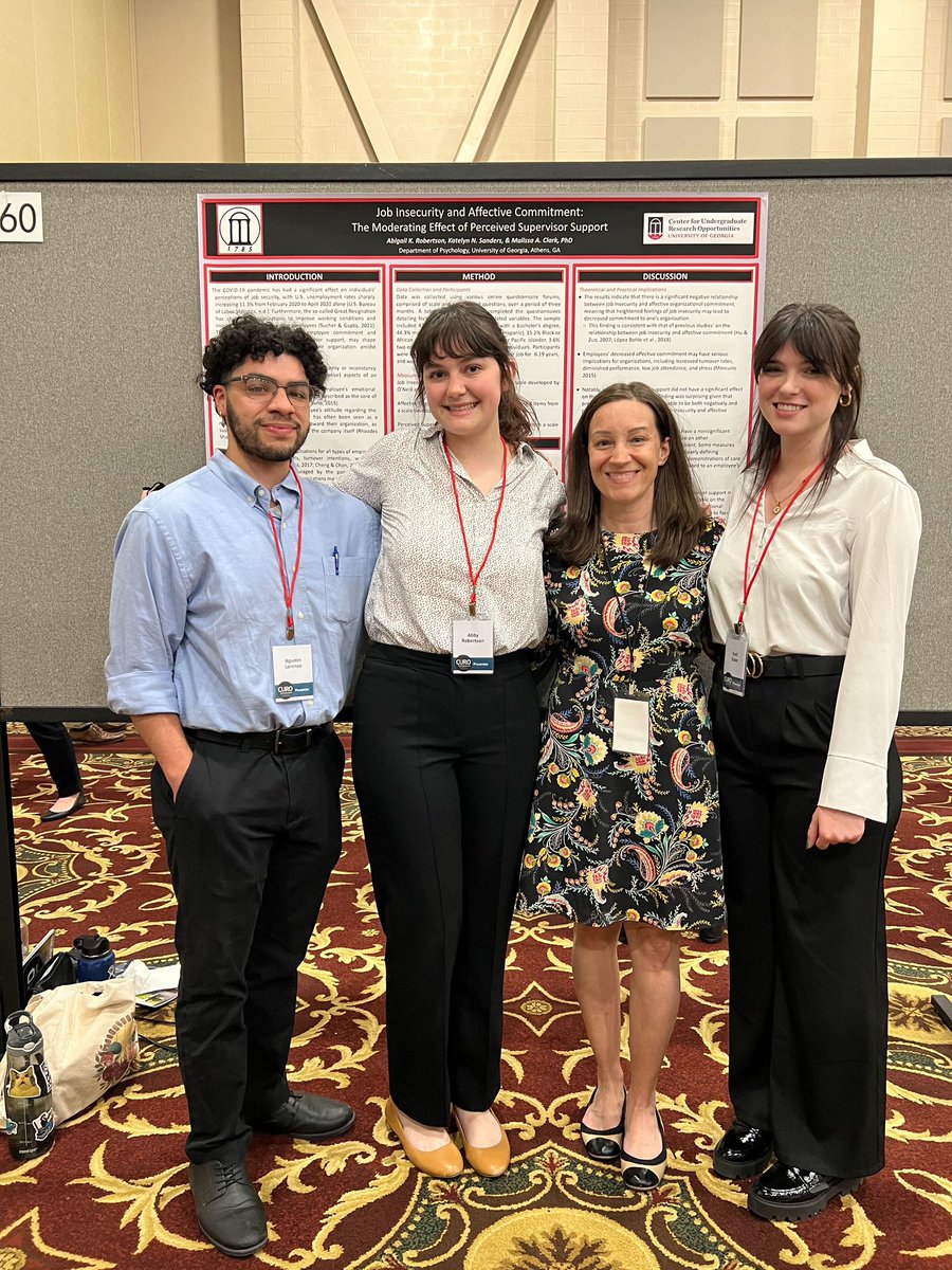 Congrats to our wonderful RAs - Abby Robertson, Karli Guice, and Agustin Lorenzo - for presenting posters at CURO today!  They have been working so hard in the lab and it was great to see their hard work pay off!