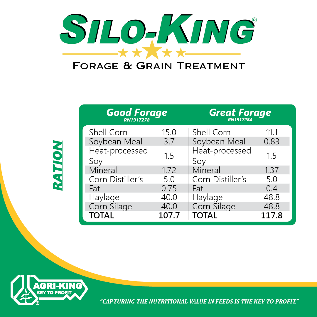 AgriKingInc's tweet image. What is the difference between GOOD forage and GREAT forage? Money in your pocket. #SiloKing #KeyToProfit