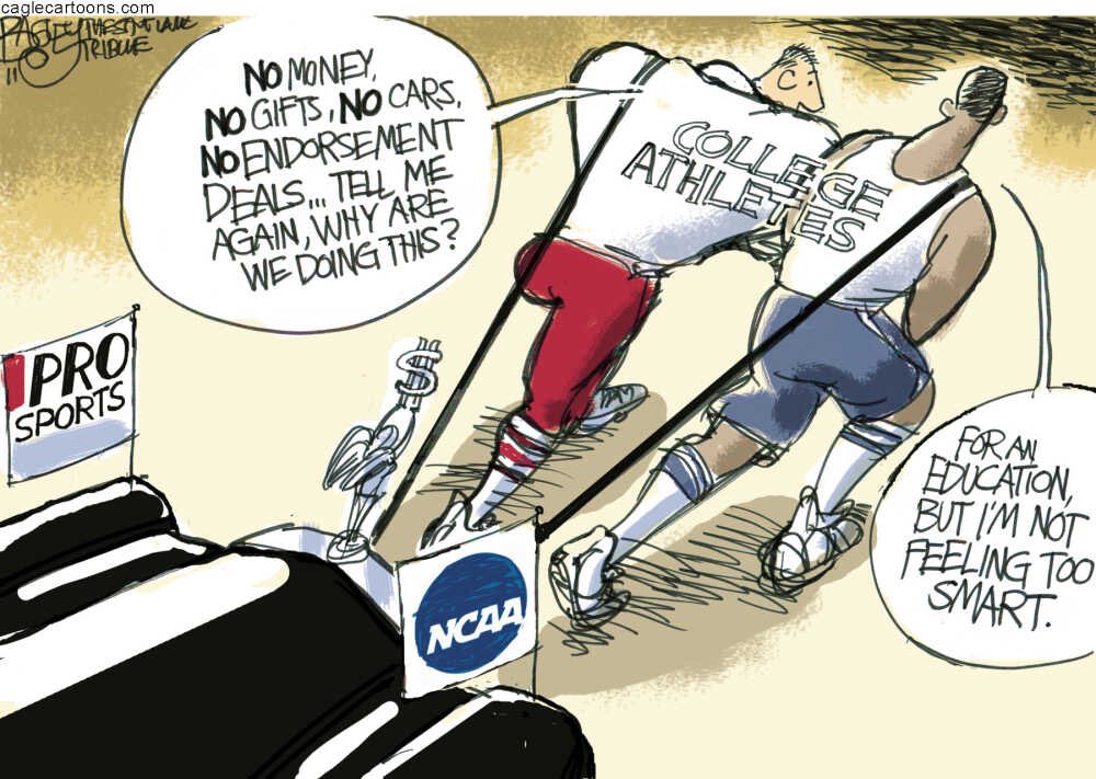 aaren017's tweet photo. The NCAA amateur model has significant consequences for college athletes. Student-athletes are restricted in their ability to make a living while they are at school. This model can be exploitative, as it doesn’t guarantee them fully paid 4 year scholarships. #ucr150 @besavageee https://t.co/7PSX8u6X75