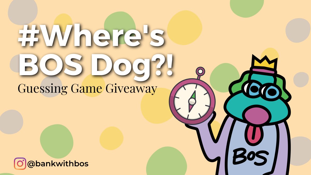 bankwithBOS's tweet photo. #CommunityBankingWeek We’re hosting a #WheresBOSDog guessing game on our IG, where every day we will post a picture of BOS Dog from somewhere in our #BOSCommunity. Comment your guess to be entered to win a $100 BOS VISA Gift Card and a BOS Dog plushie! https://t.co/cKRGJ4grnh https://t.co/CjJGww8Z5D