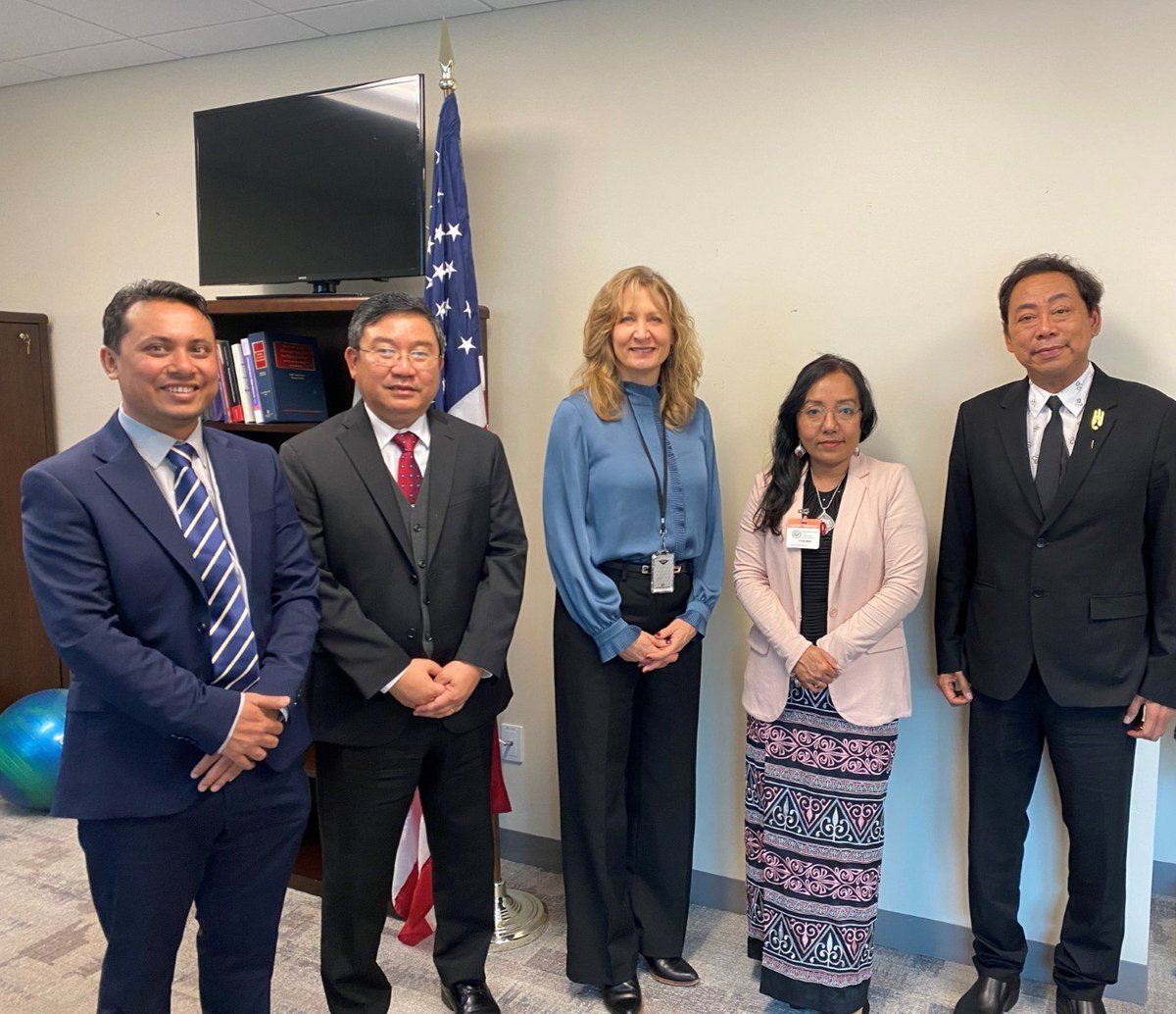 Fruitful discussion with impressive <a href="/NUGMyanmar/">National Unity Government Myanmar</a> reps on the importance of human rights, justice for all victims of atrocities across Burma, and the need to end the Burmese military’s long history of impunity by making sure those responsible for atrocities are held to account.