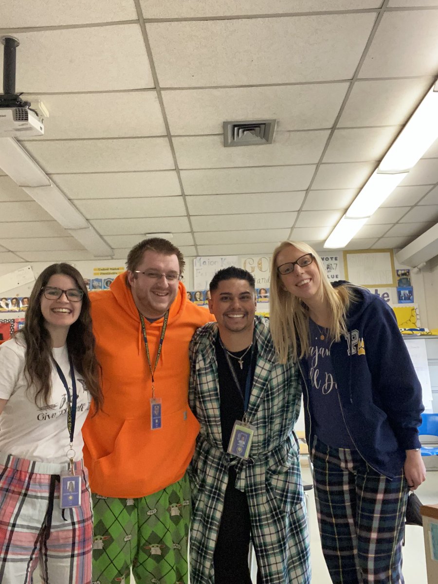 Love to show my school spirit especially when it is pajama day! <a href="/MrJBermudez/">James E. Bermudez</a> <a href="/MrsJCohen20/">Jana Cohen</a> <a href="/staropoli_psych/">StaropoliPsychology</a> <a href="/RichHayzler/">Richard Hayzler</a> @beth_sheridan6 #peqpantherpride <a href="/panthertownNJ/">Pequannock Schools</a> <a href="/pthsnation/">Pequannock Township High School</a>