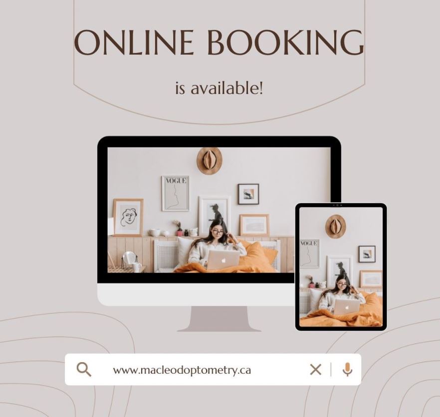 MacleodEyeDoc's tweet photo. Did you know you can also book appointments online through our website? Link in bio! https://t.co/9RGyJ41P94