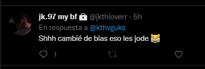 fa1safan's tweet photo. se hace la graciosa jajajaja que alguien le diga que nunca nadie le creyó el cuento de que 🐥 era su bias, solo lo usaste a tu conveniencia https://t.co/e9g9FBZWqw