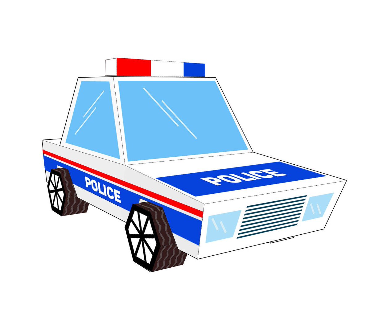 Excited to share this item from my #etsy shop: Do it yourself Police Car. Easy and Funny. etsy.me/3rs3GhN