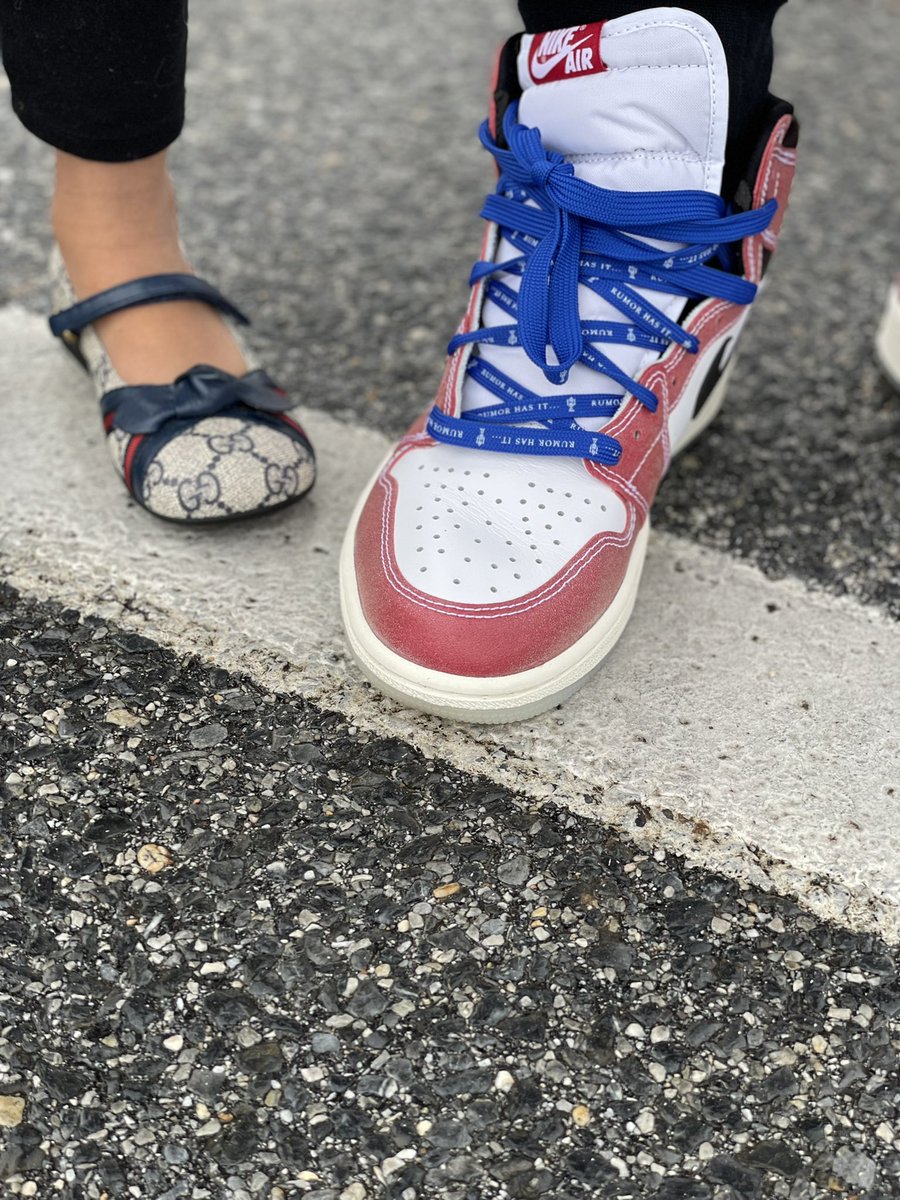 eaglesandheat's tweet photo. Jordan 1 High x @TrophyRoomStore “ Freeze Out” &amp; Gucci ballerina flats (Daughter &amp; I)
Day 70 of 100
#100daysOfAJ1s  #snkrsliveheatingup #atmoscollectorsclub   @nikestore https://t.co/fUGC1ANX3n