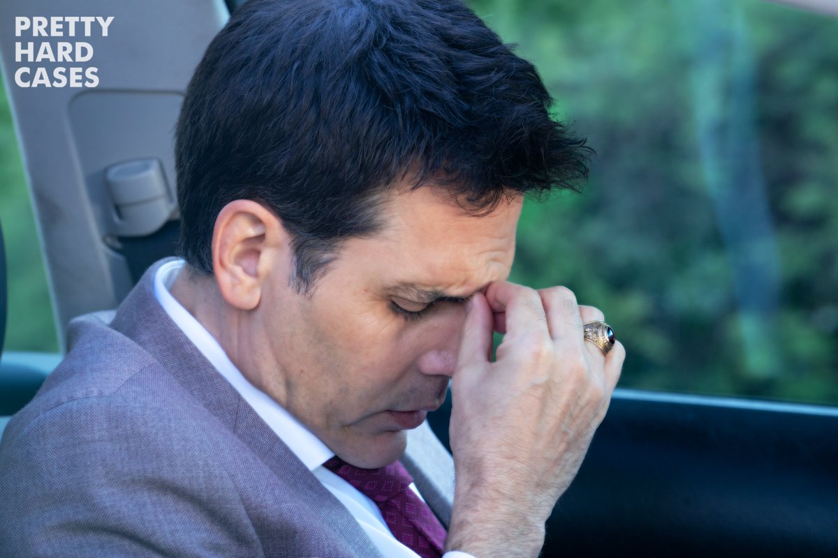 That feeling when you remember that there are only two new episodes left this season.

Don't miss a brand new episode of #PrettyHardCases tomorrow night at 9pm (9:30pm NT) on <a href="/CBC/">CBC</a> and <a href="/cbcgem/">CBC Gem</a>!