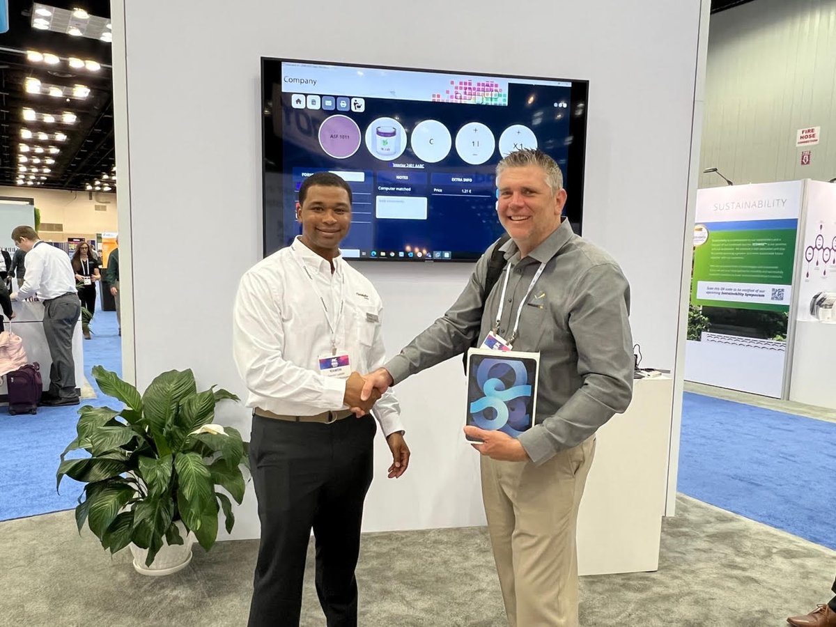 Congratulations to the first winner of our iPad giveaway! Stop by booth 1336 to see our demos tomorrow at 10 a.m. and 3 p.m. during the <a href="/AC_Show/">AC_Show</a> for your chance to enter tomorrow's iPad drawing. #ACS2022