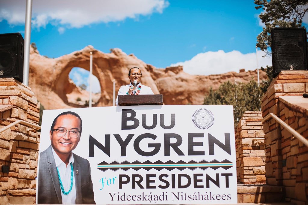 BuuVanNygren's tweet photo. Yesterday in my announcement 4 Navajo president, I called on the NN to lift restrictions so our businesses can fully reopen, Navajos can go back 2 work. Communities all around us already have. Today, NN raised the capacity limit 4 businesses to 75%, a step in the right direction. https://t.co/w3s9evlpmD