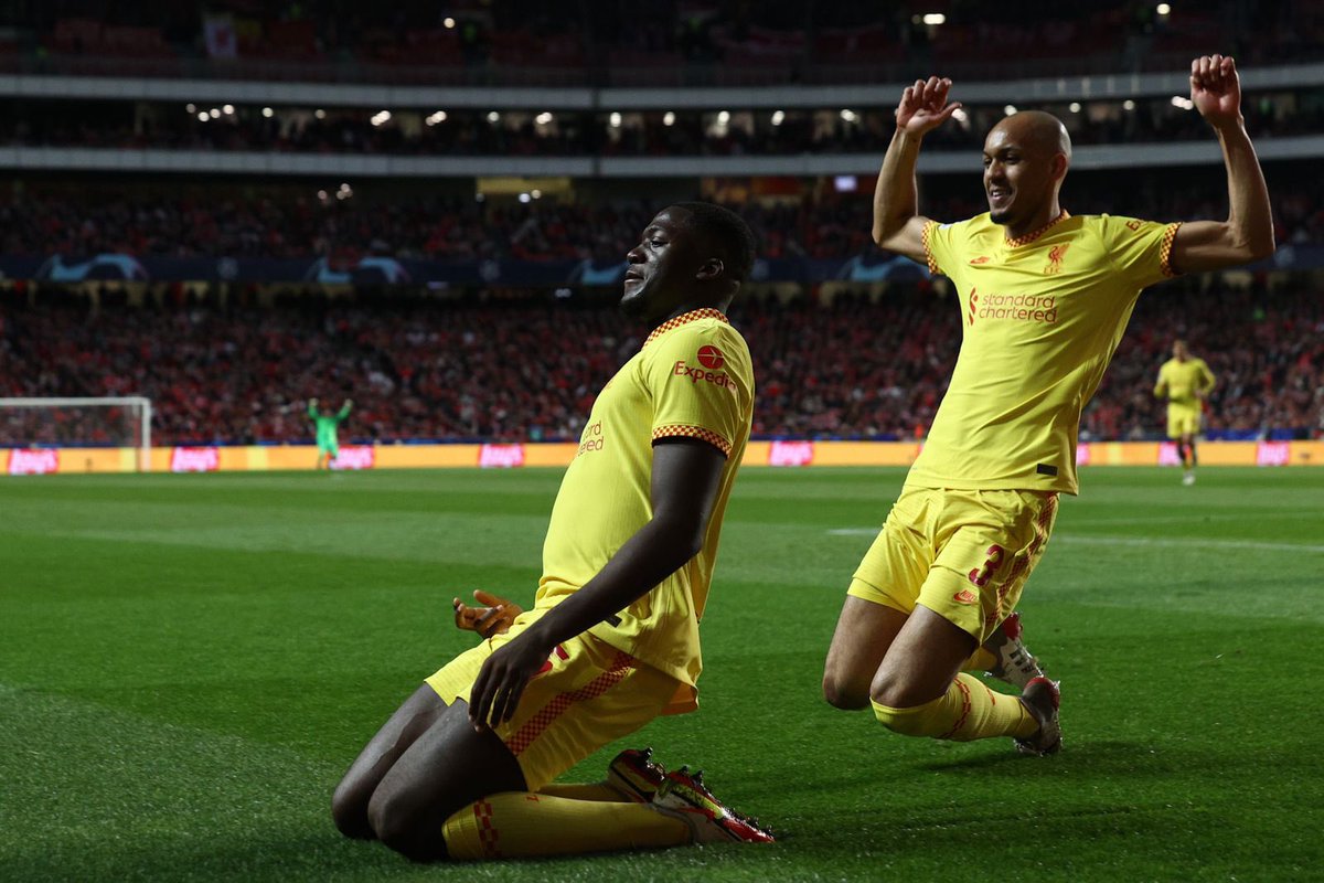 IbrahimaKonate_'s tweet photo. First #UCL goal for @LFC 😍🔥 Alhamdulillah 🤲🏾 good to get the win before the 2nd leg, it is with mistakes we learn! #YNWA https://t.co/yKIfcdhRzT
