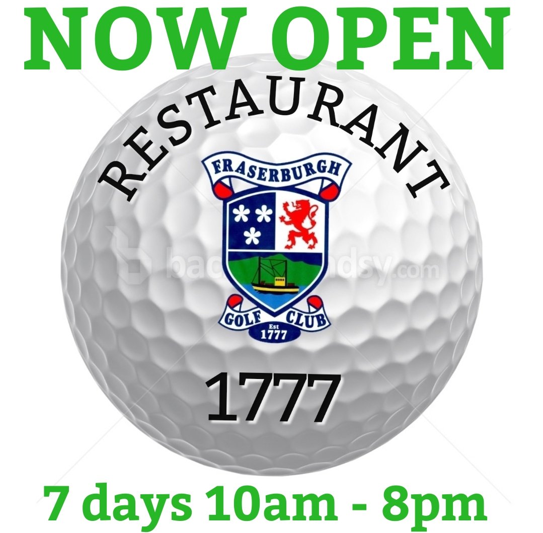 NOW OPEN
Head along to <a href="/FraserburghGolf/">7th Oldest Golf Club in the World</a> and pay a visit to <a href="/Restaurant1777/">Restaurant 1777</a> open 7 days 10am - 8pm.