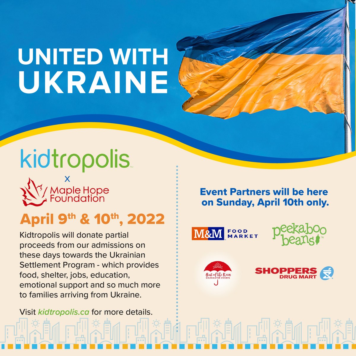 Join us this weekend to help the families of Ukraine ❤️