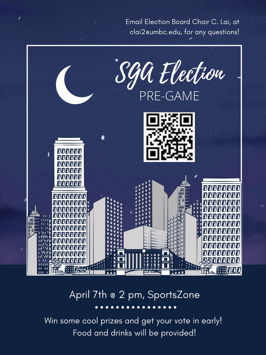 HEY 👋 👋👋 Get ahead of the voting curve by joining us and your SGA Candidates on Friday April 7 @ 2 PM at the Sportszone! Win prizes, care packages and more with the SGA Election Board, and get your vote in EARLY! 🗳 See ya there! 😊